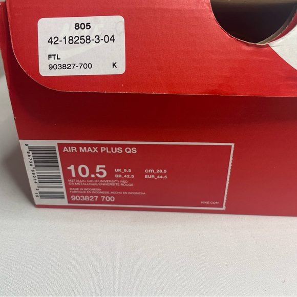 Nike Air Max plus “gold bullet” mens size 10.5 - Picture 11 of 11